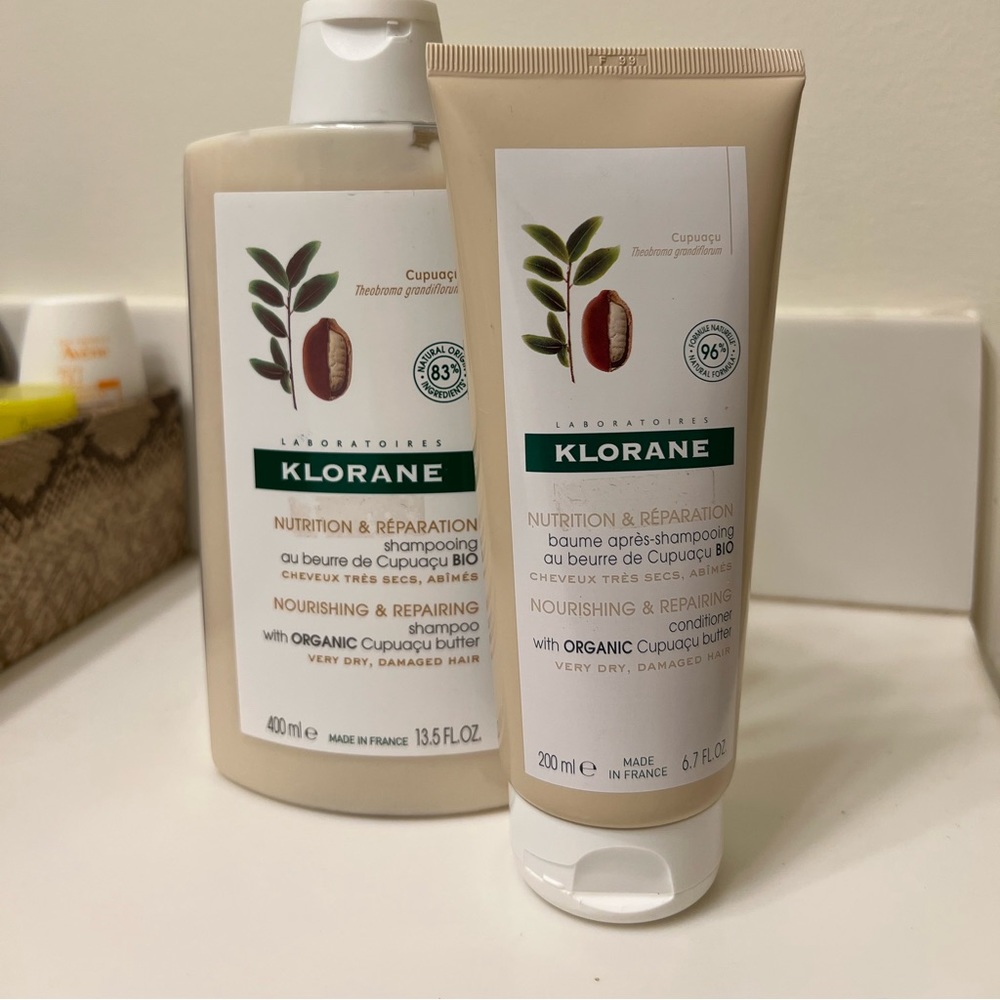 NWT Klorane matching shampoo and conditioner